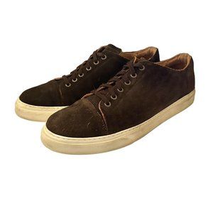 Vince Camuto Sneakers Men’s 12 Dark Brown  Suede Leather Old Skool Style Shoes